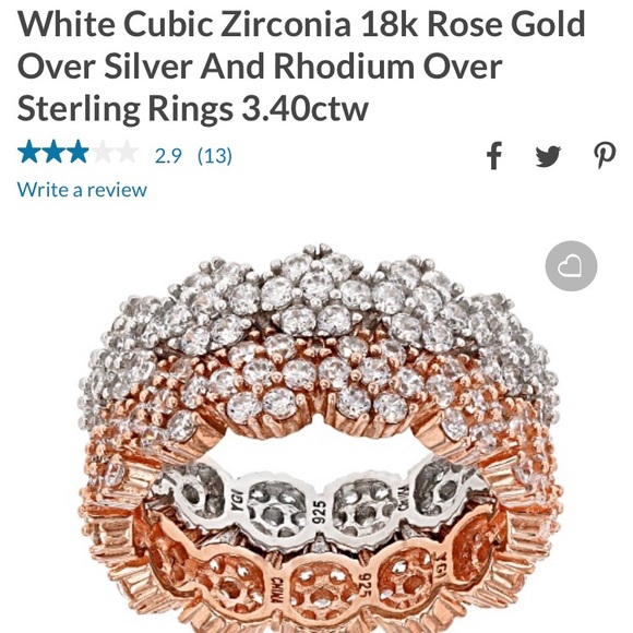 Stackable Floral rings - Picture 2 of 3